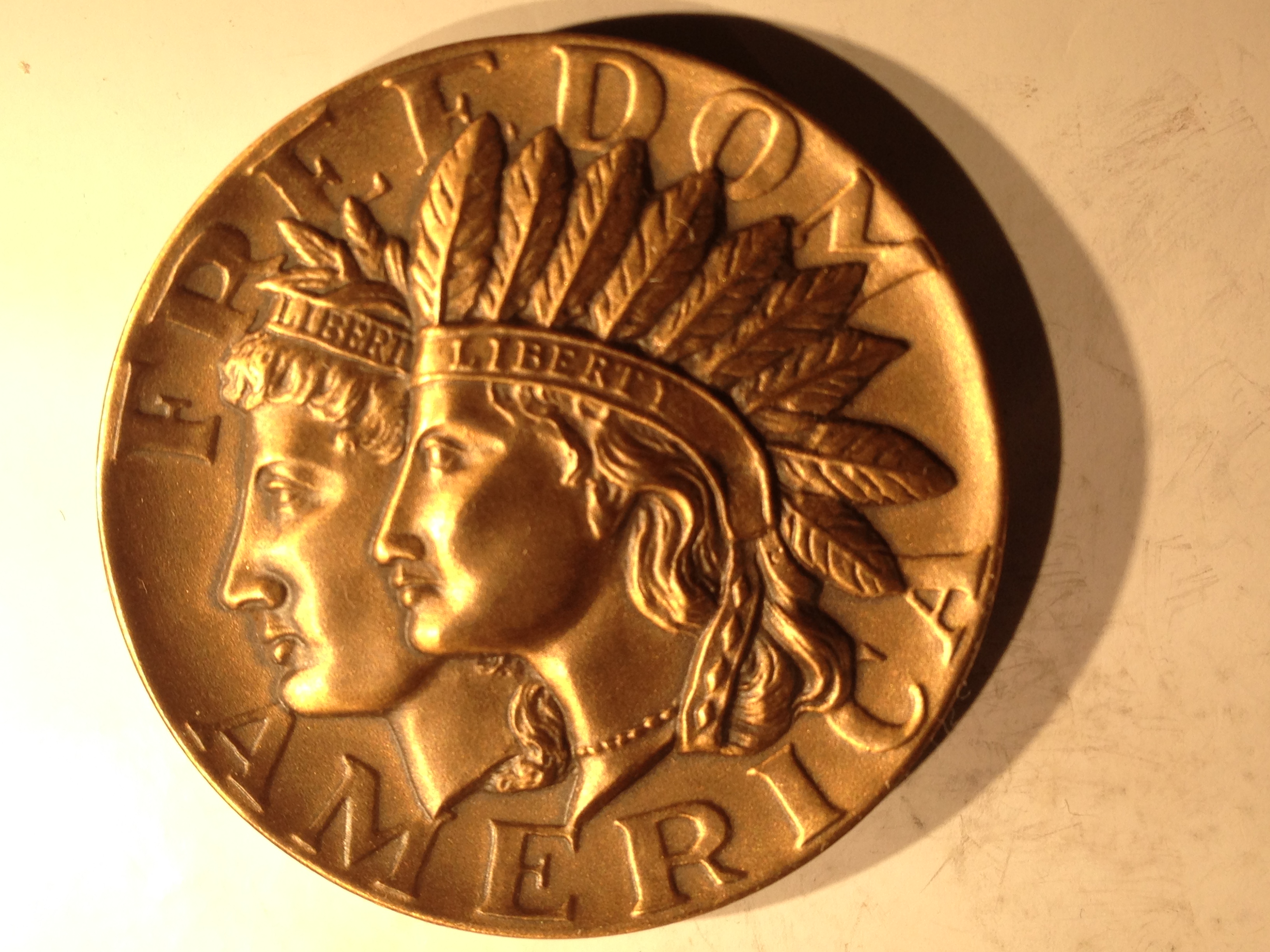 American Freedom Medal (ND) Bronze Gem BU Nashua Coins