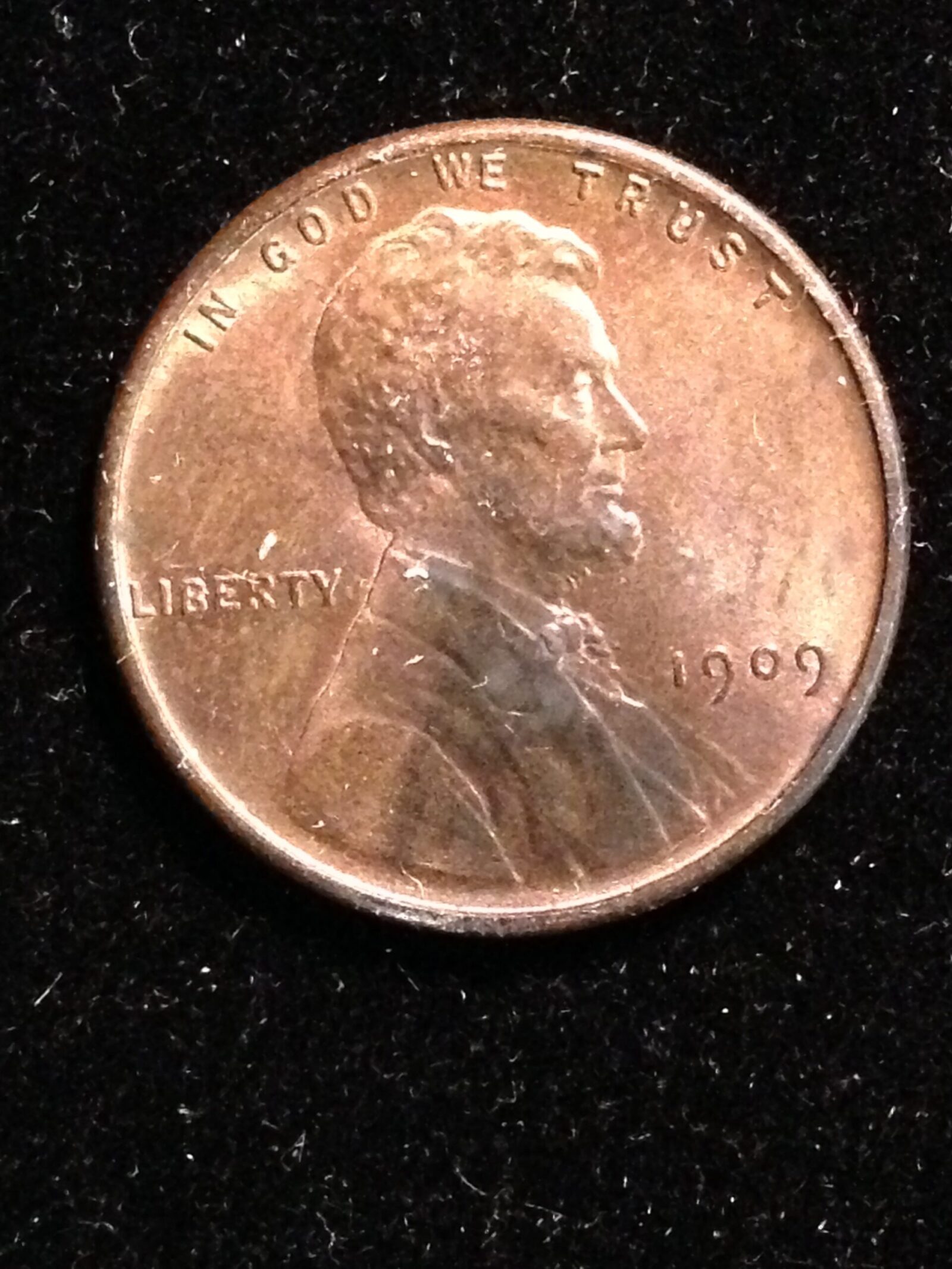 1909 VDB Lincoln Cent MS-64 RB