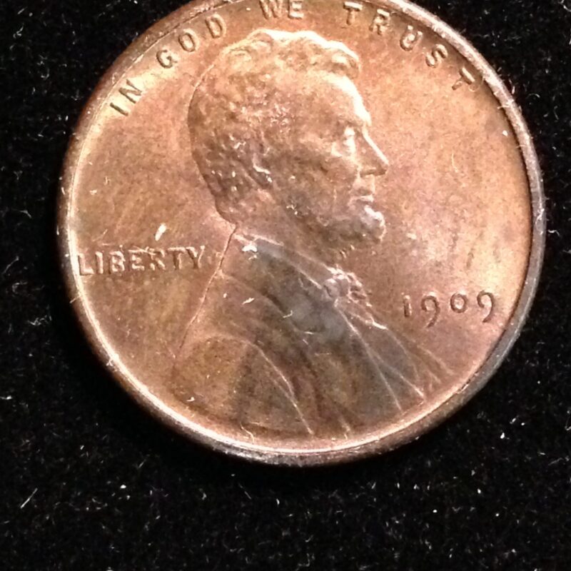 1909 VDB Lincoln Cent MS-64 RB