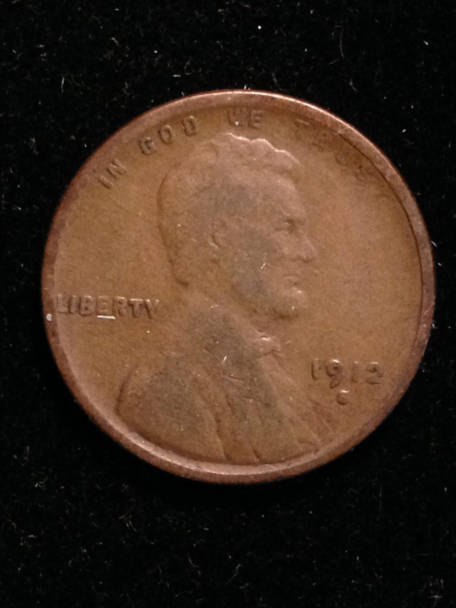 1912-S Lincoln Cent Fine