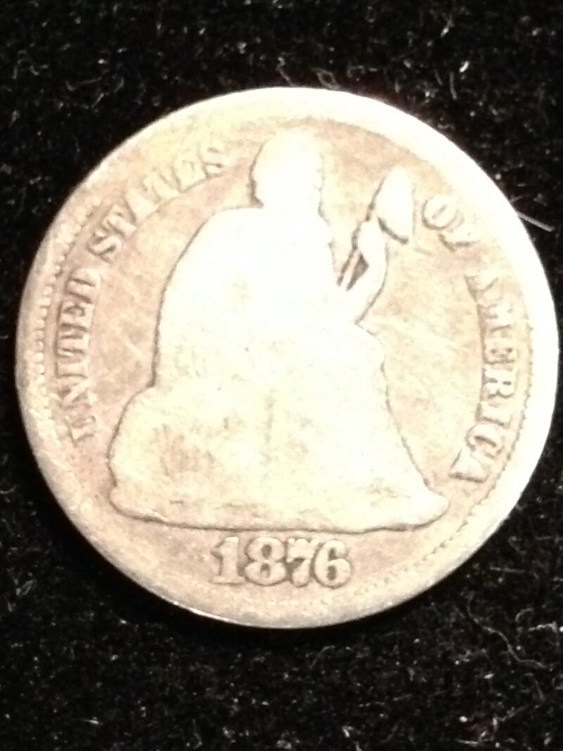 1876-S Seated Liberty Dime AG/G