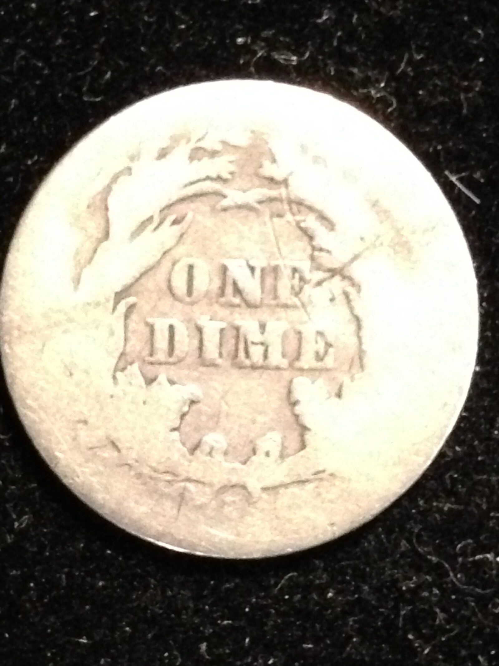 1876-S Seated Liberty Dime AG/G - Image 2