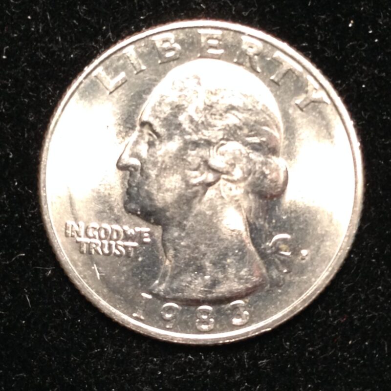1983-P Washington Quarter Choice BU MS63