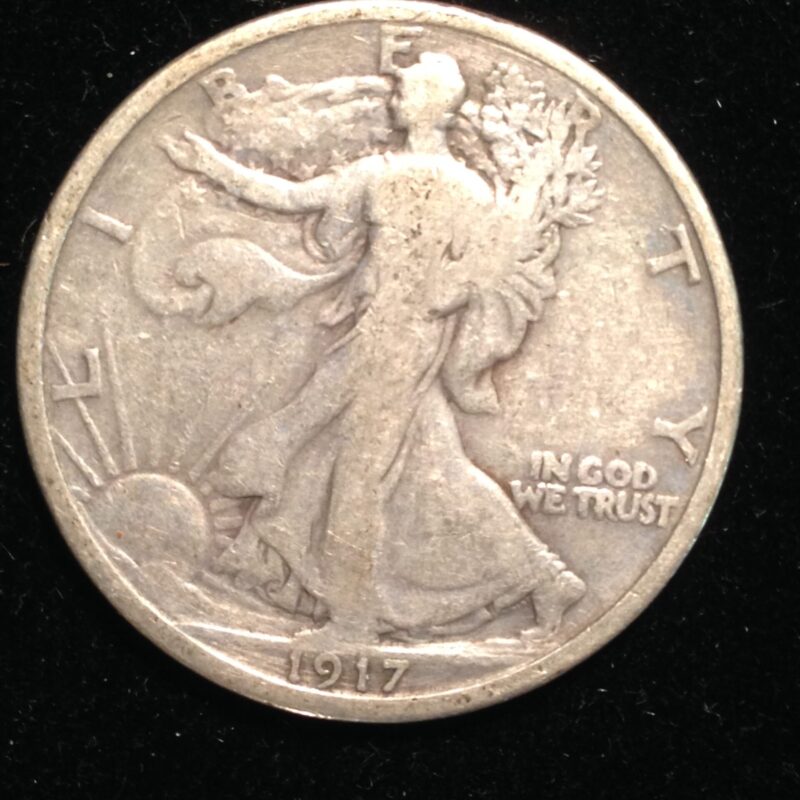 1917 Walking Liberty Half Dollar F