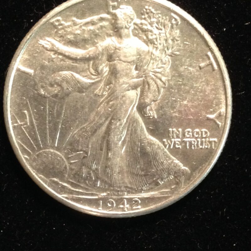 1942 Walking Liberty Half Dollar MS-60