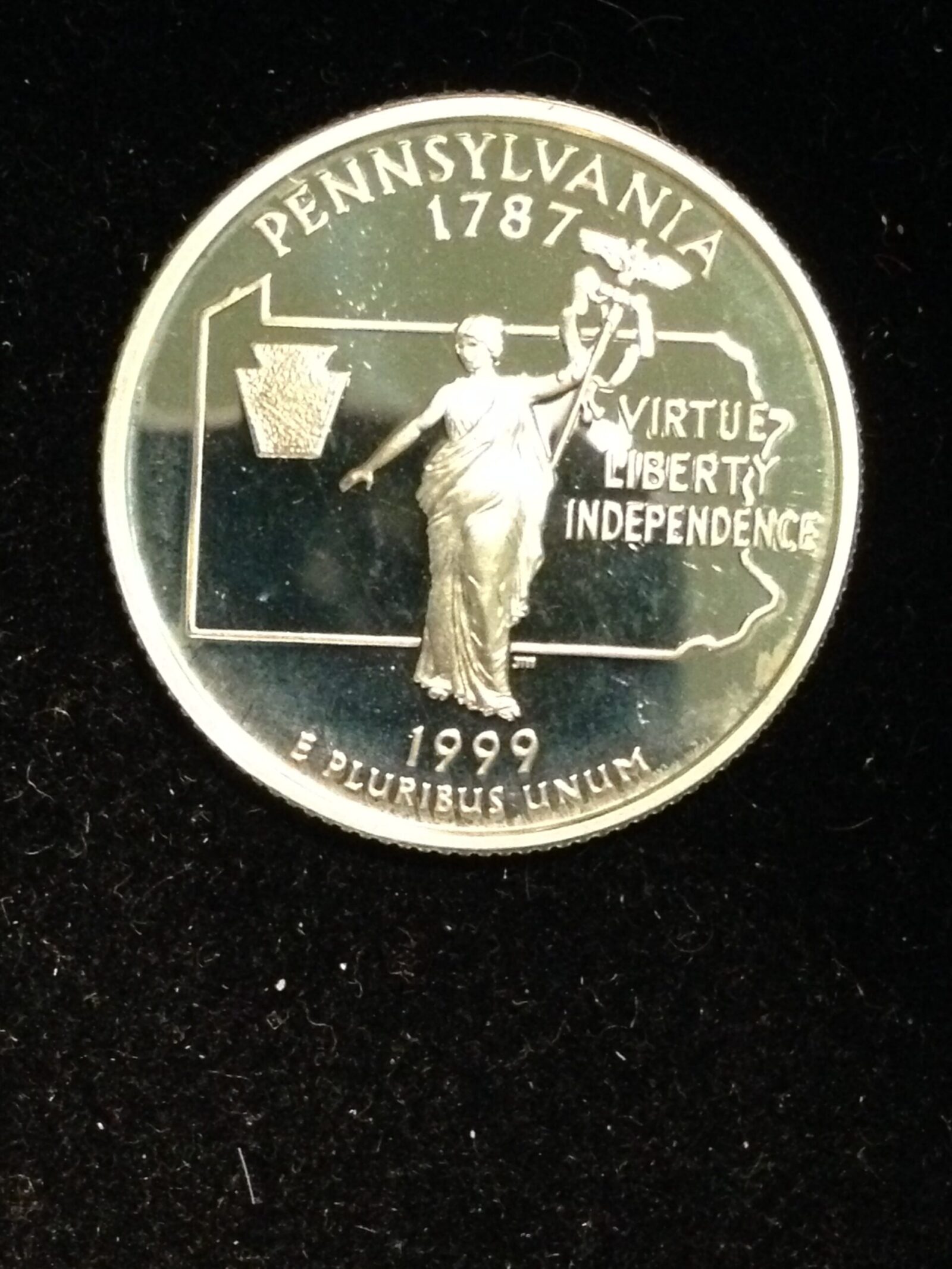 1999-S Pennsylvania St. Quarter Silver Gem Proof