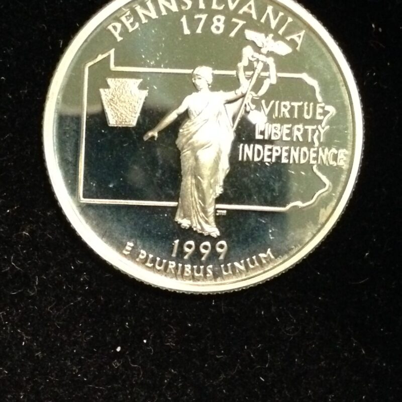 1999-S Pennsylvania St. Quarter Gem Proof