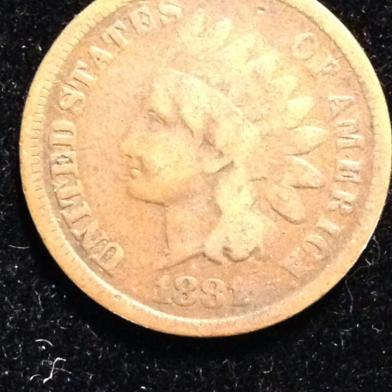 1881 Indian Cent F