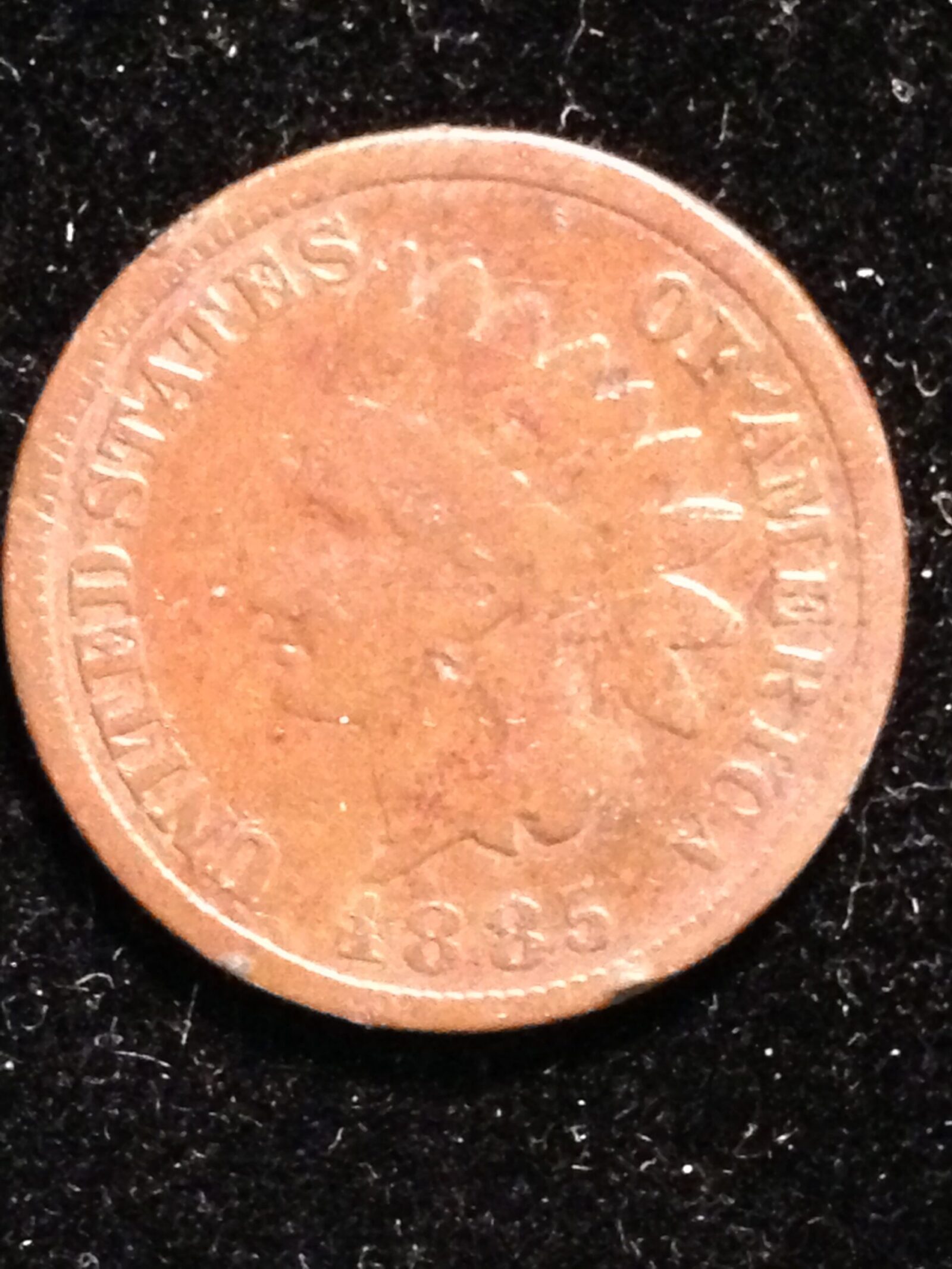 1885 Indian Cent AG/G