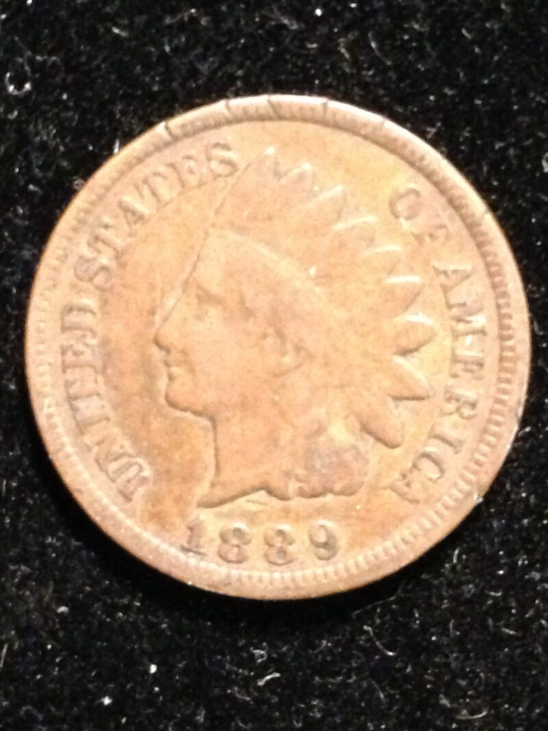 1889 Indian Cent F