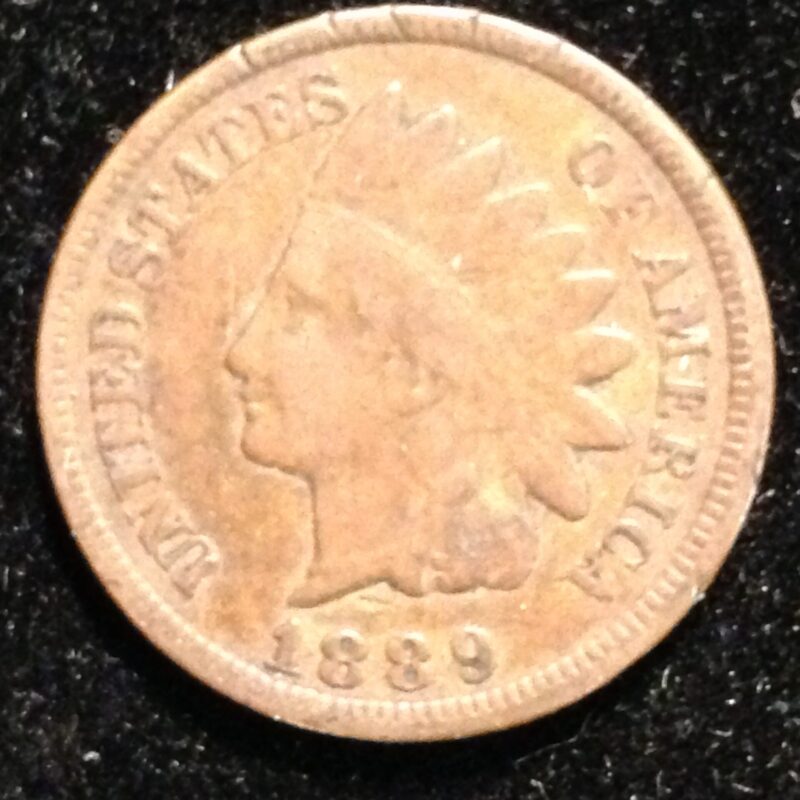 1889 Indian Cent F