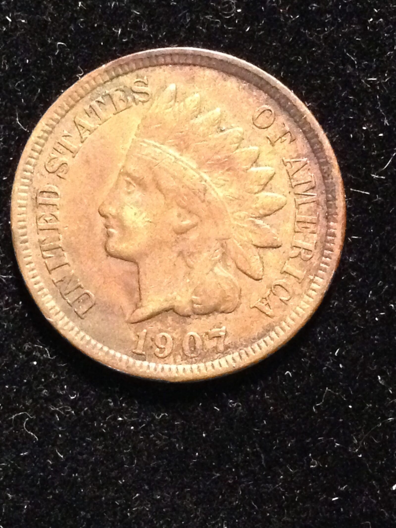 1907 Indian Cent F