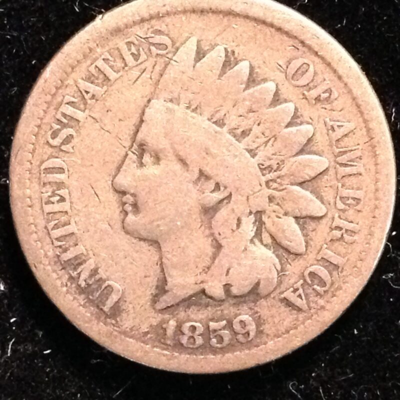 1859 Indian Cent VG