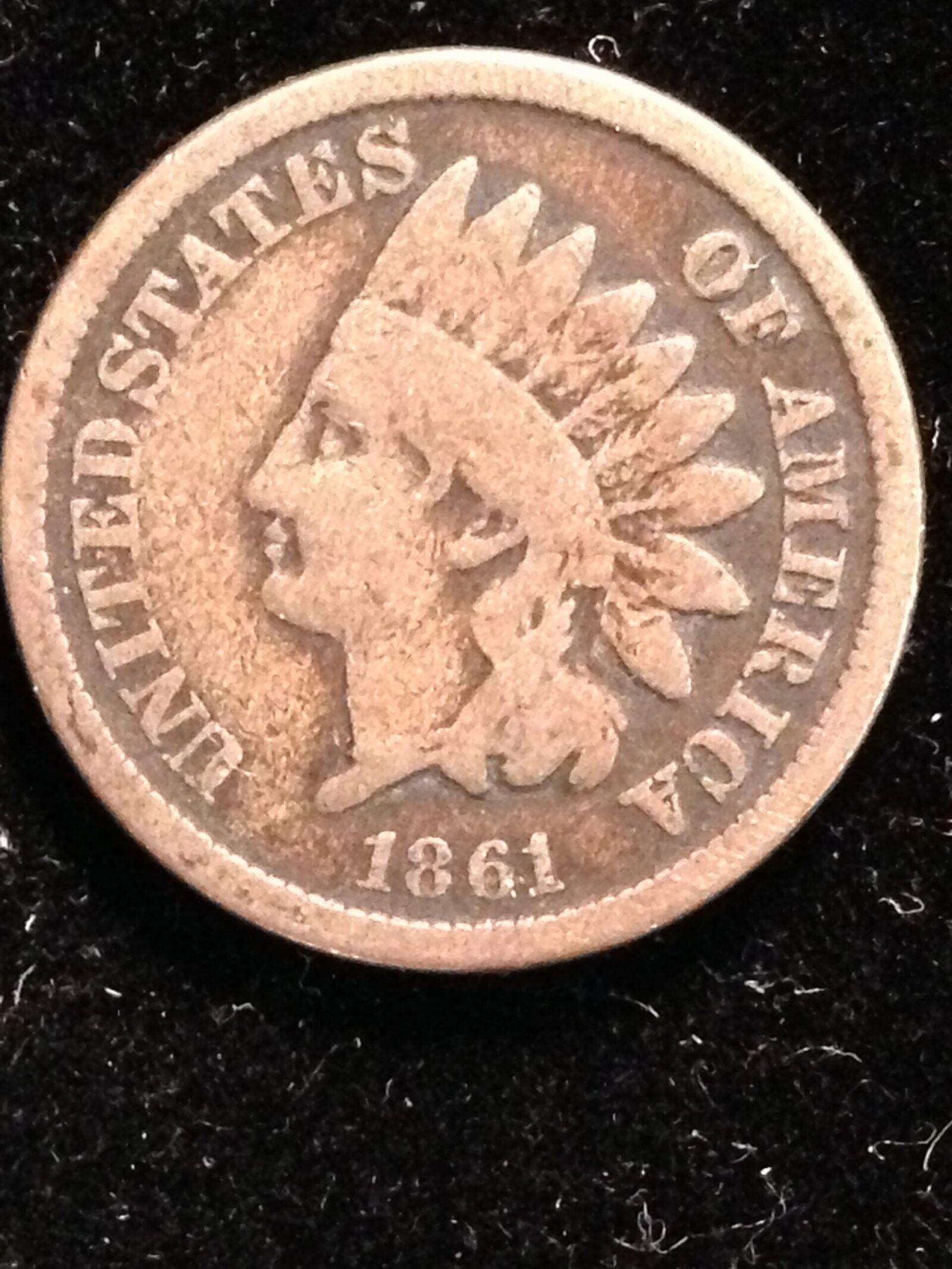 1861 Indian Cent VG