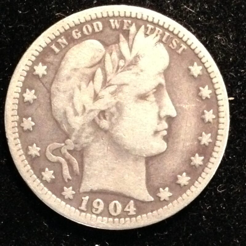 1904 Barber Quarter F