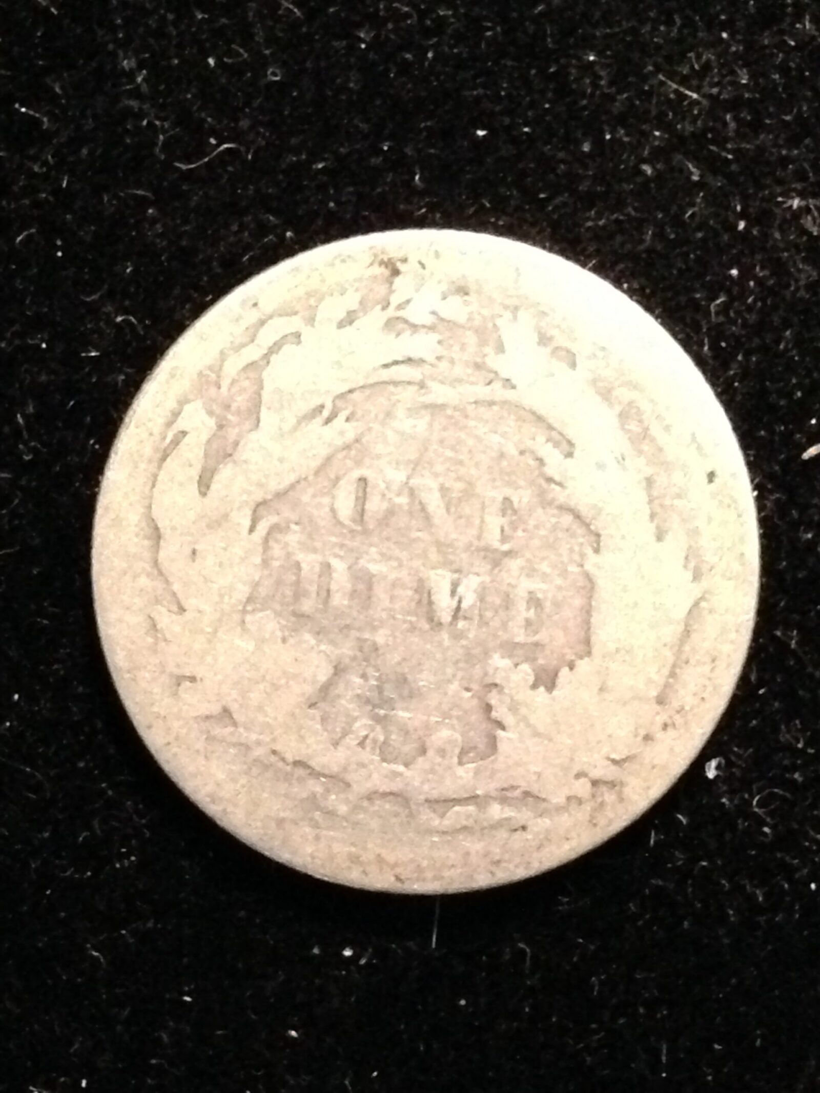 1877 Seated Liberty Dime VG/F - Image 2