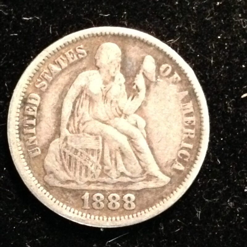 1888 Seated Liberty Dime XF