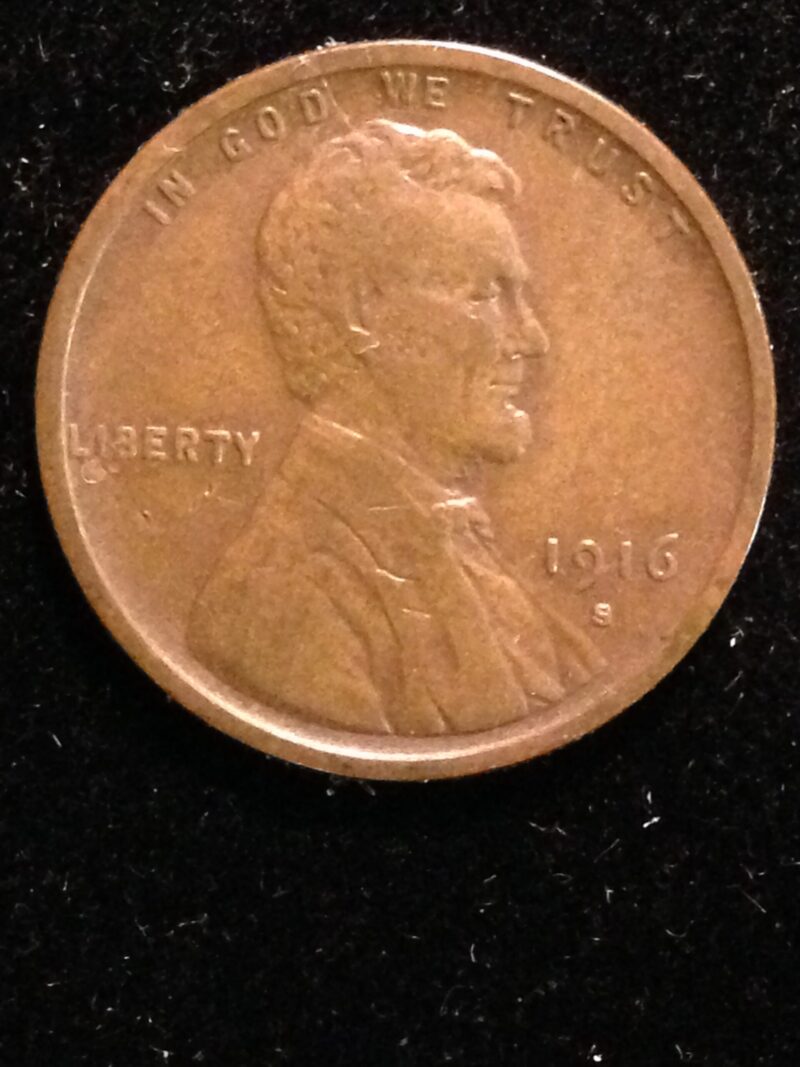 1916-S Lincoln Cent XF