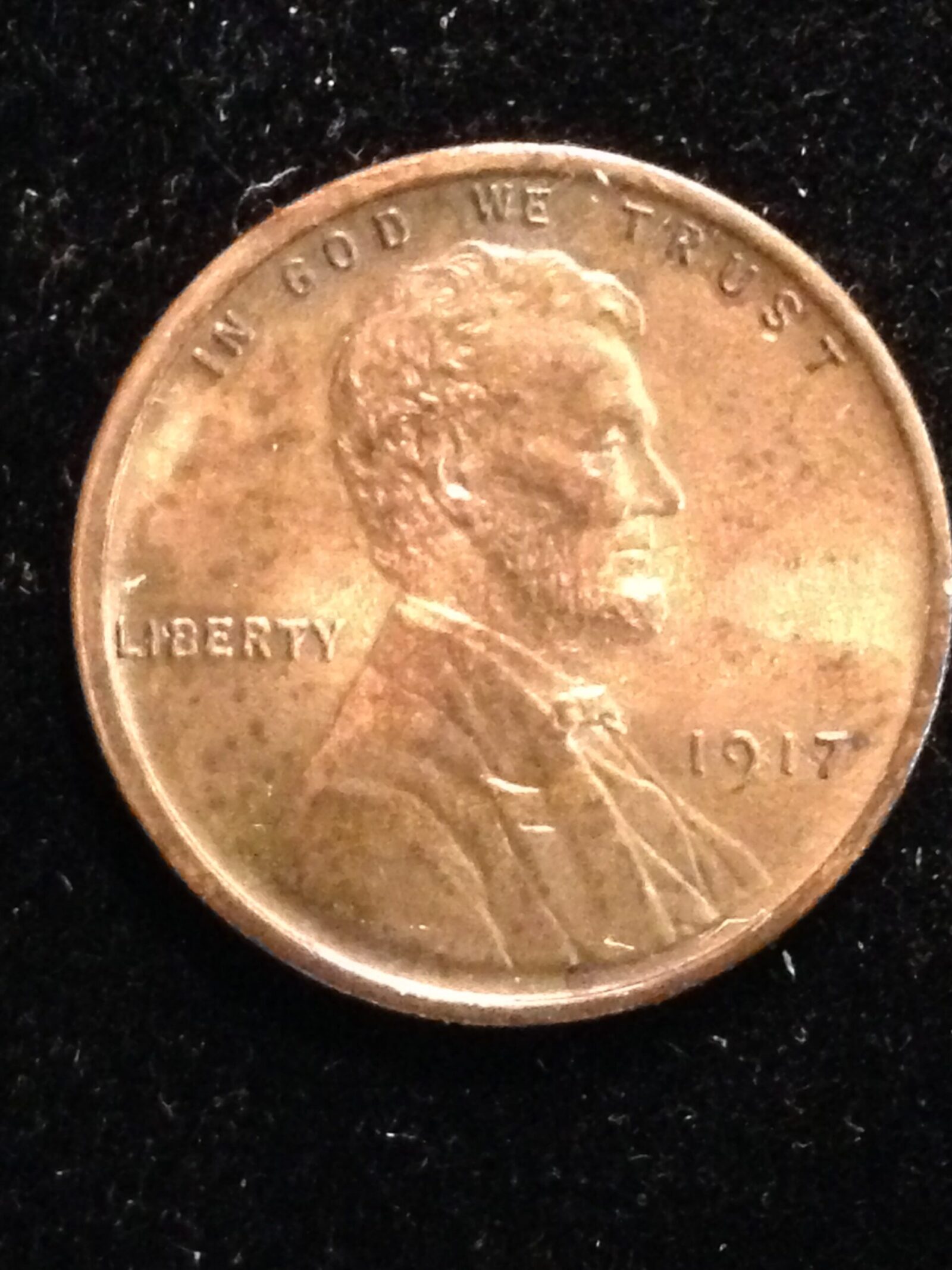 1917 Lincoln Cent BU
