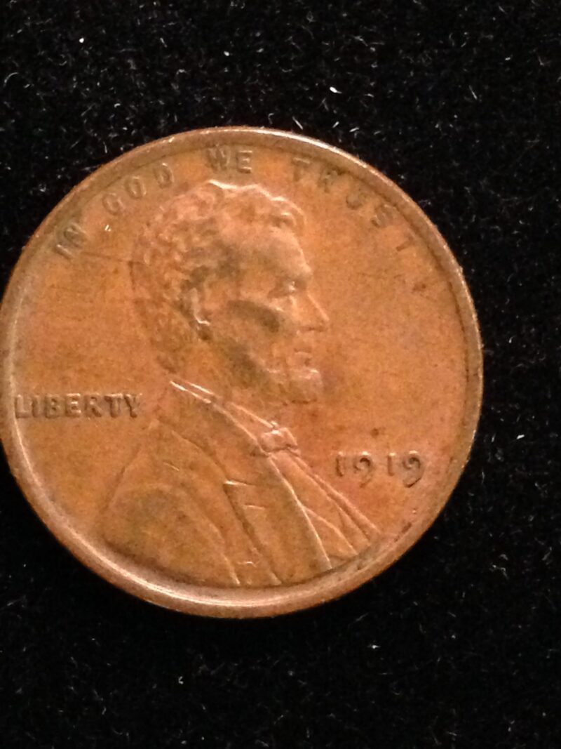 1919 Lincoln Cent AU