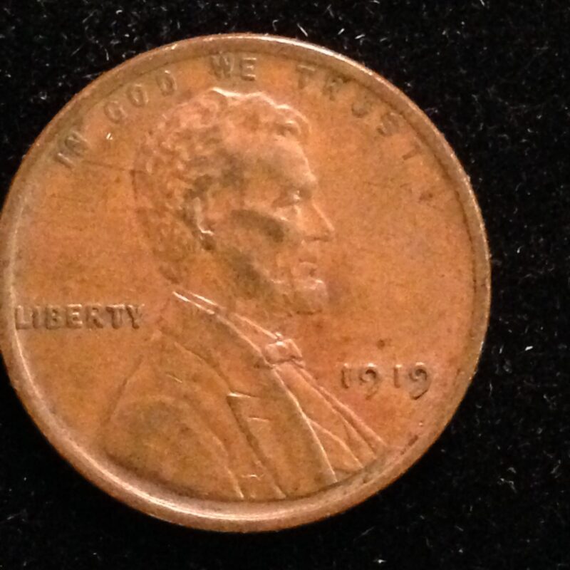 1919 Lincoln Cent AU