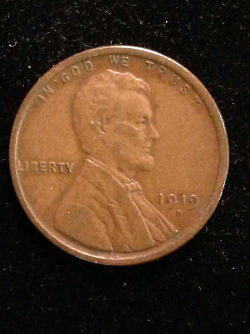 1919-D Lincoln Cent XF