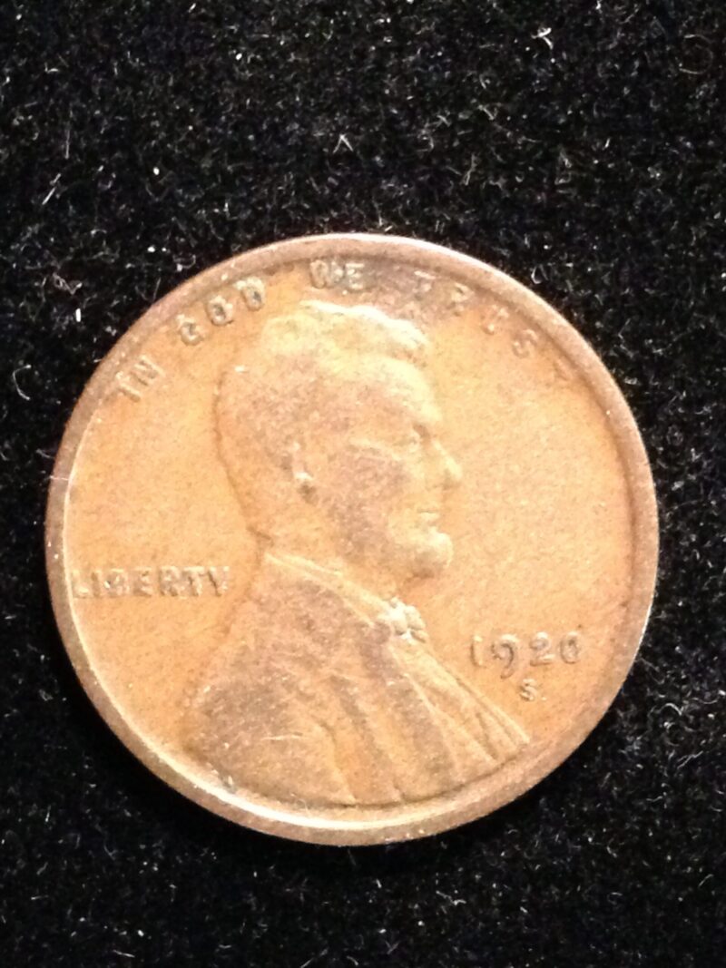 1920-S Lincoln Cent XF