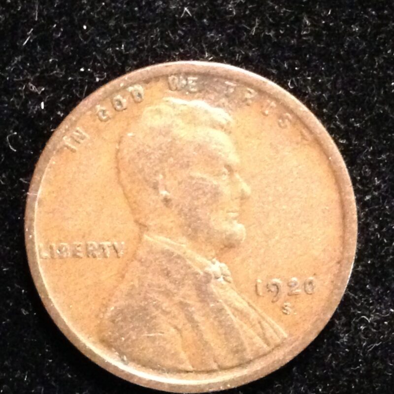 1920-S Lincoln Cent VF