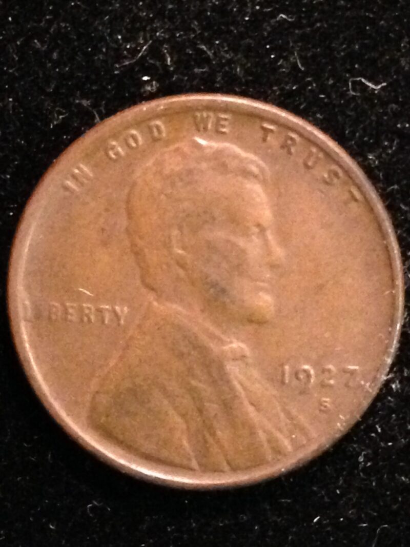 1927-S Lincoln Cent VF