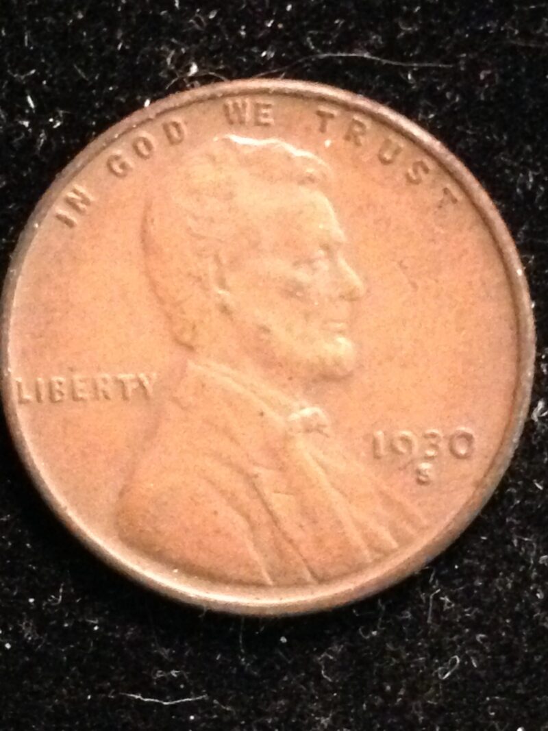 1930-S Lincoln Cent XF/AU