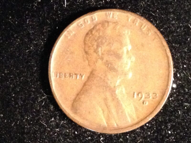 1933-D Lincoln Cent VG