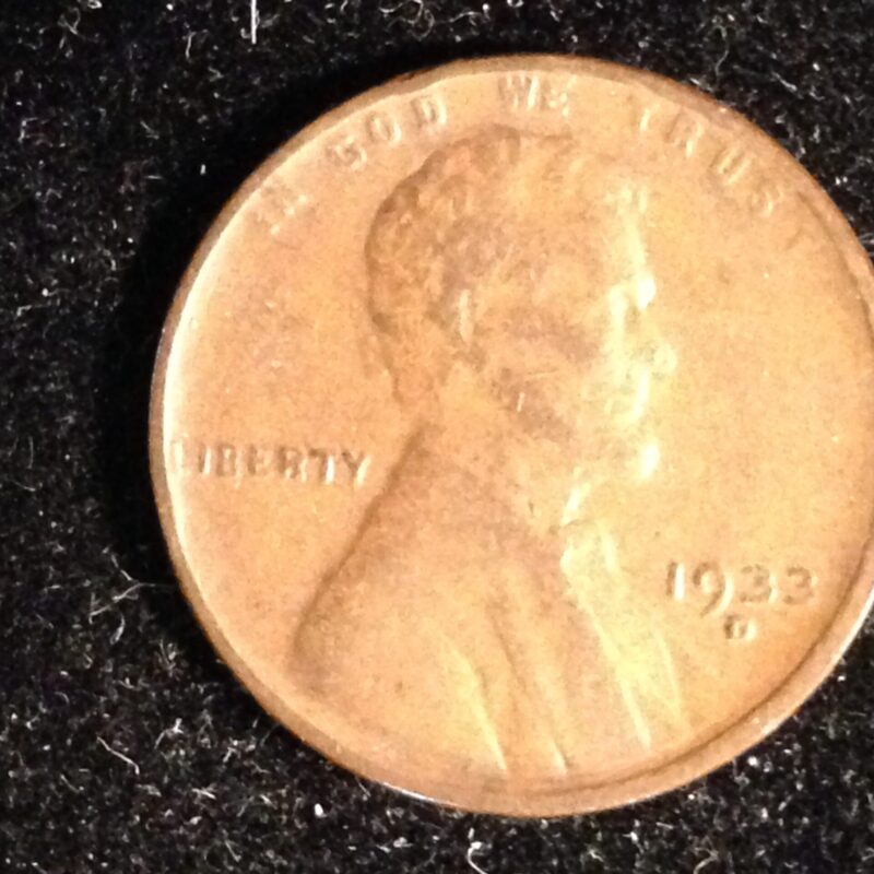 1933-D Lincoln Cent VG