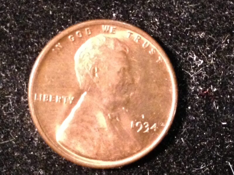 1934 Lincoln Cent MS-65