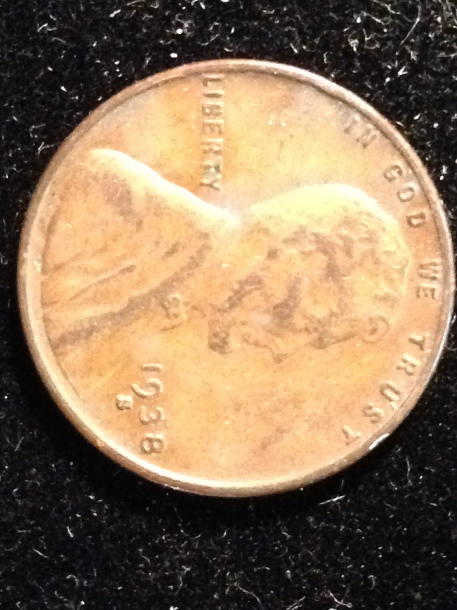 1938-S Lincoln Cent AU
