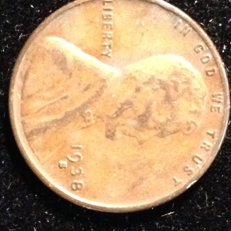 1938-S Lincoln Cent AU