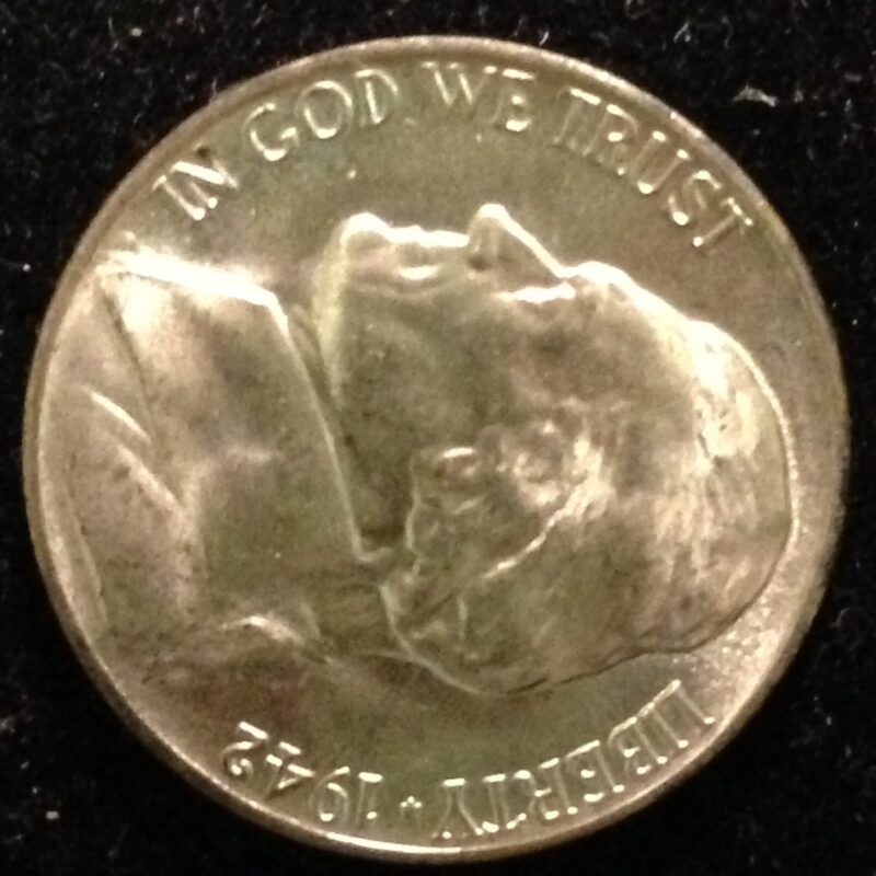 1942-P Jefferson War Time Nickel GemBU
