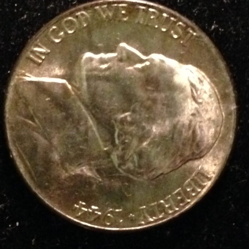 1944-P Jefferson War Time Nickel ChBU