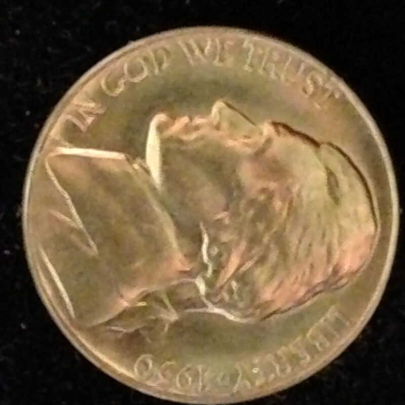 1950 Jefferson Nickel ChBU