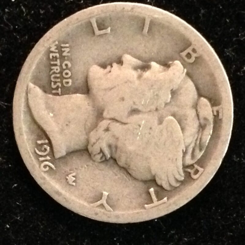 1916 Mercury Dime VG