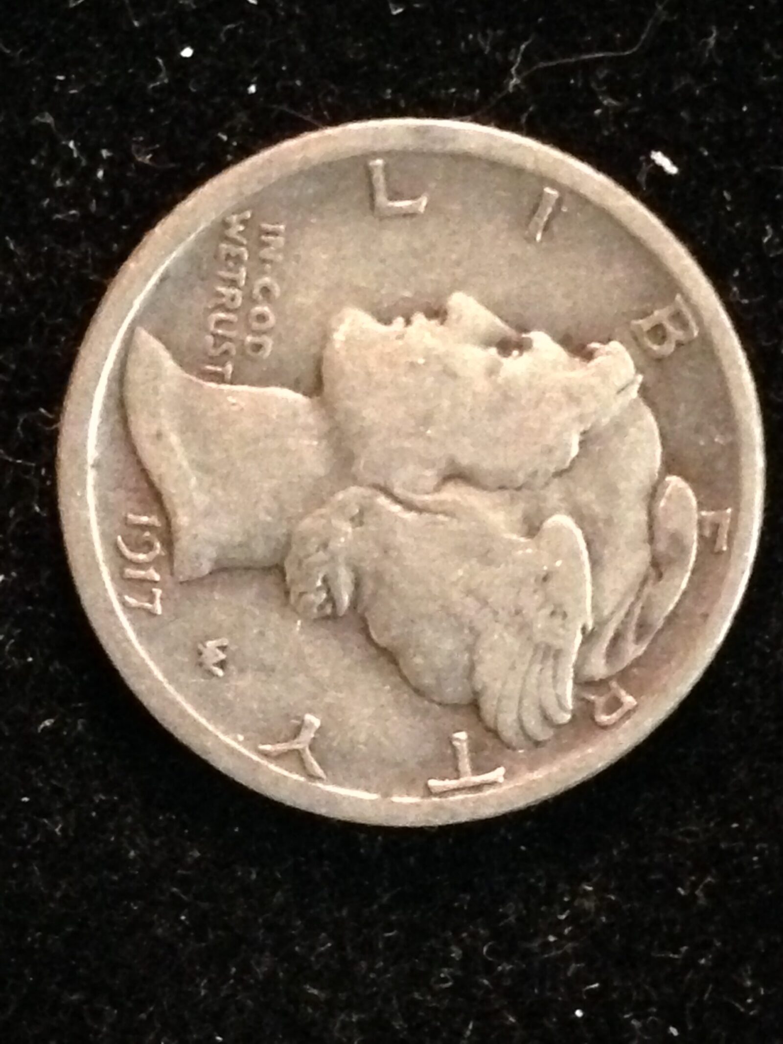 1917-S Mercury Dime F