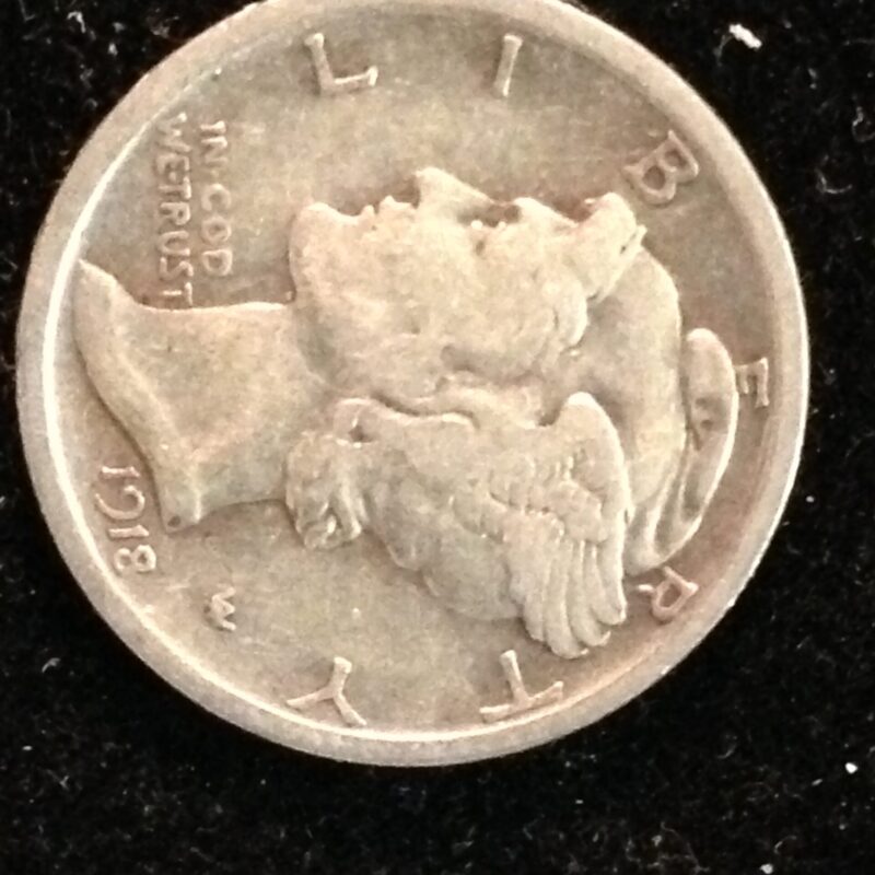 1918 Mercury Dime F