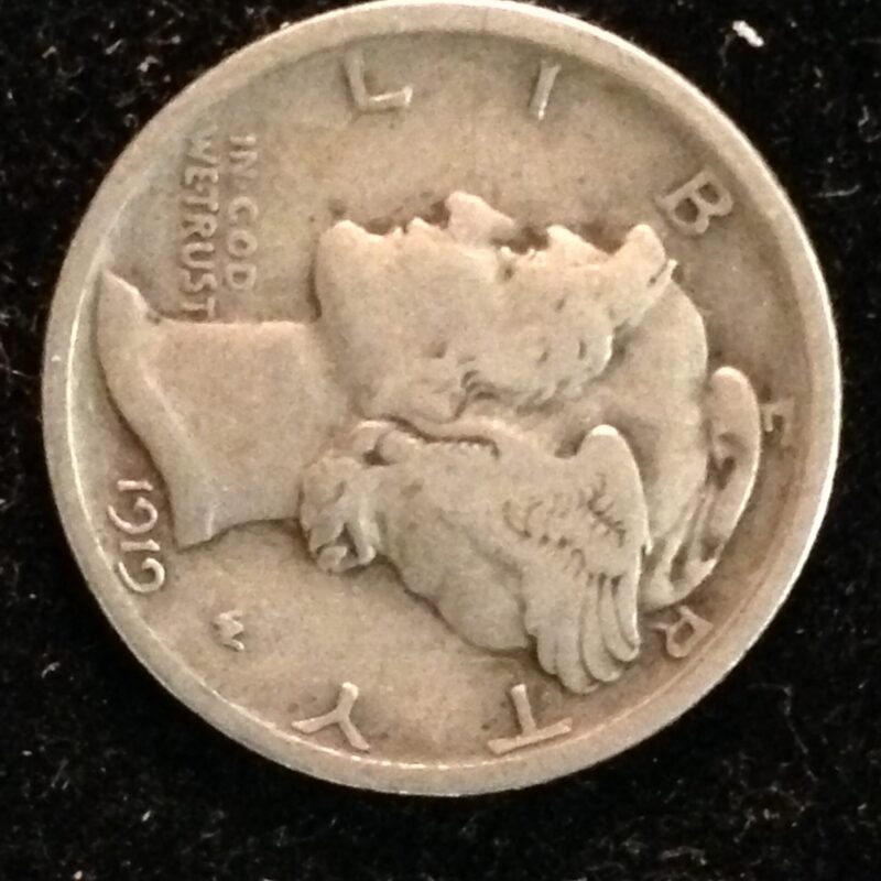 1919 Mercury Dime VF