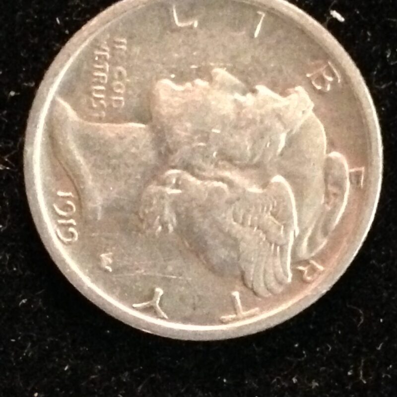 1919 Mercury Dime XF