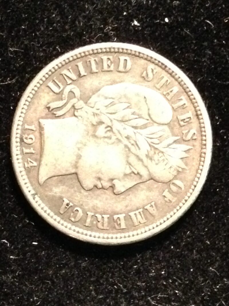 1914 Barber Dime XF