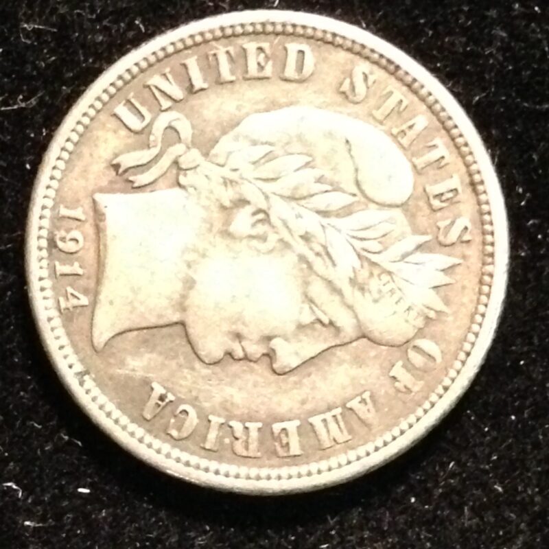 1914 Barber Dime XF
