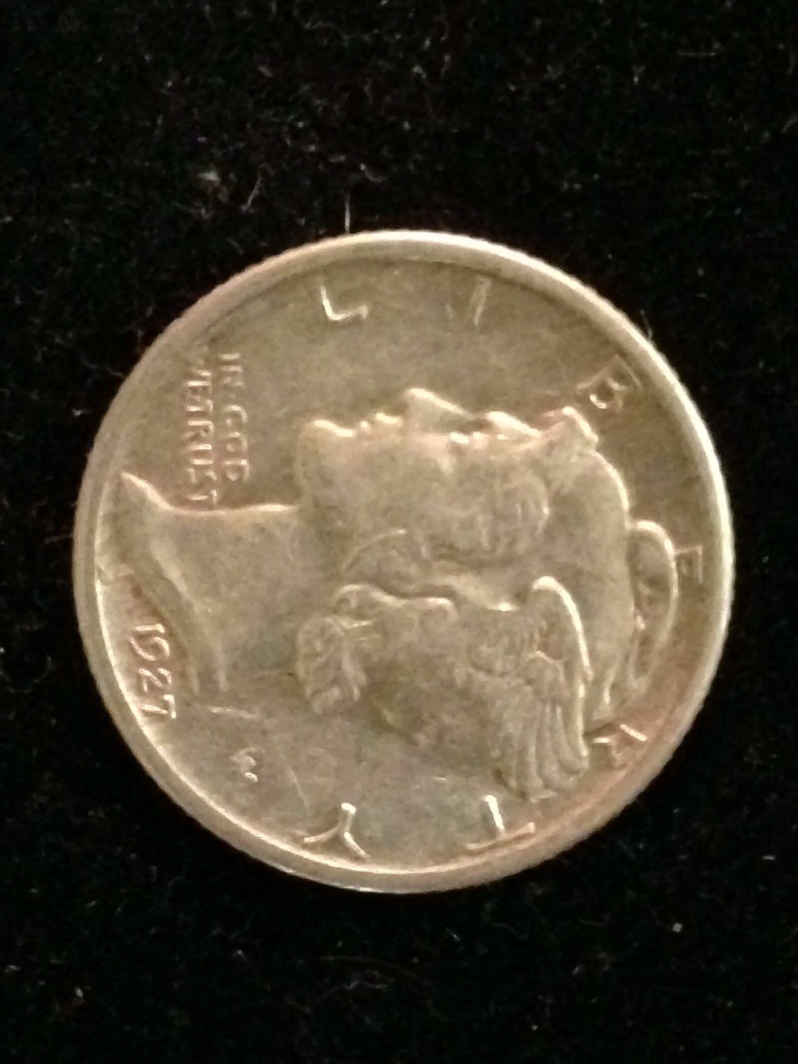 1927 Mercury Dime XF