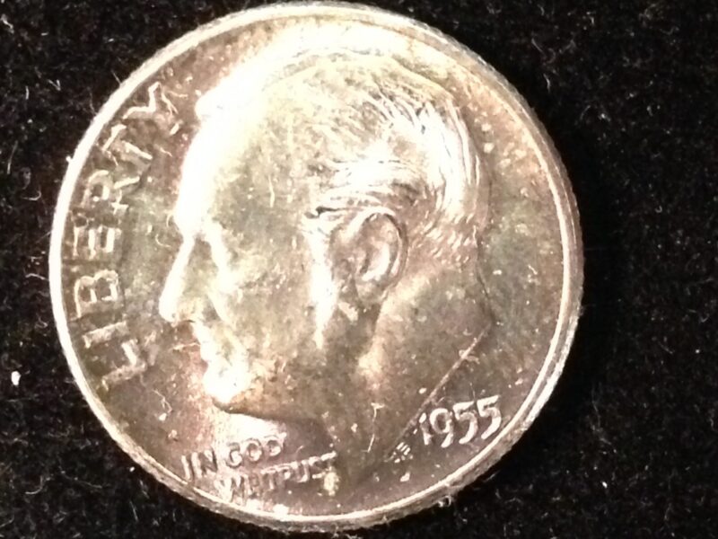 1955 Roosevelt Dime MS-66