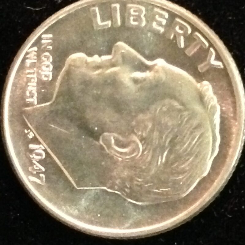 1947 Roosevelt Dime ChBU