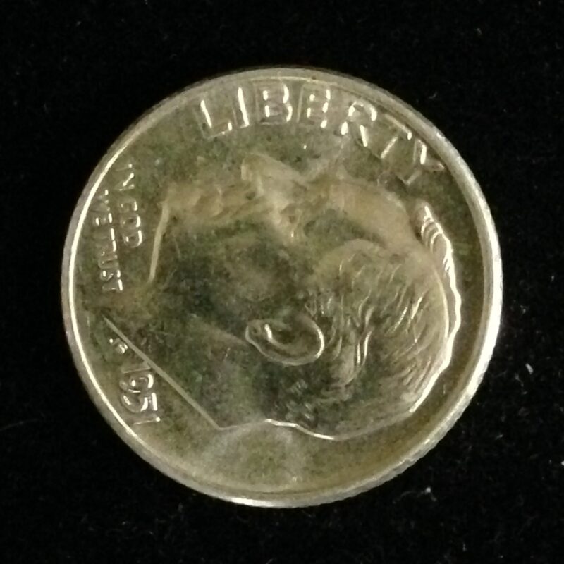 1951 Roosevelt Dime ChBU