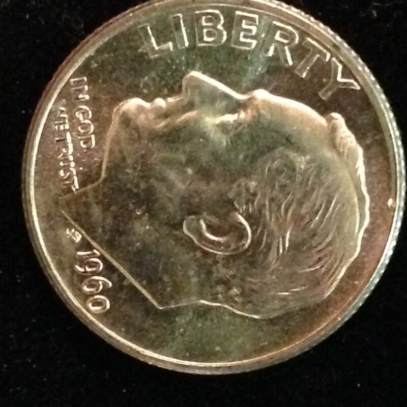 1960 Roosevelt Dime ChBU